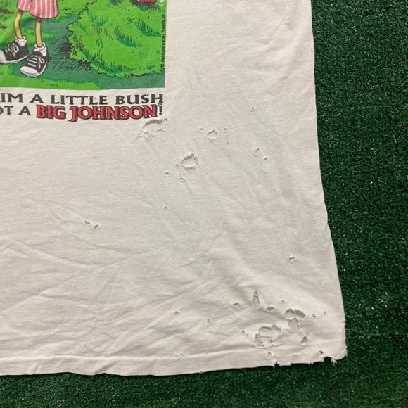 Vintage 90s Big Johnson Weed Whacker Single Stitch Funny Tee - Picture 7 of 7